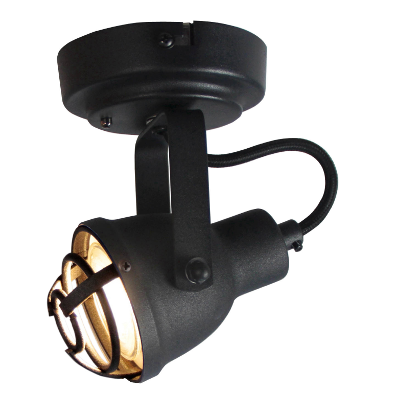 Chericoni Industria Ceiling Spot – Ø7 cm – GU10 – Black