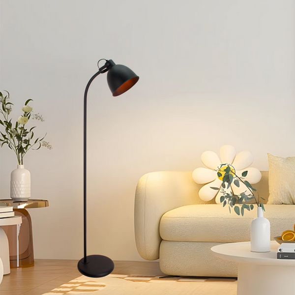 Große Stehleuchte Chericoni Koen, schwarz, 152 cm, 1-flammig, E27, dekorativ und funktional.