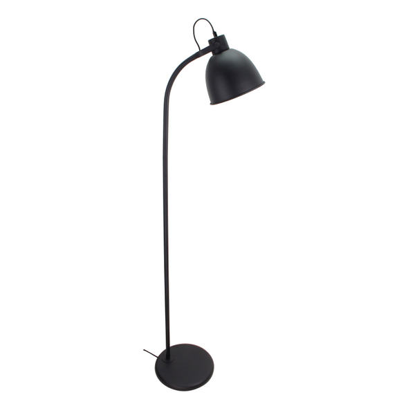 Chericoni Koen Stehlampe, schwarz, 152 cm hoch, 1-flammig, E27-Fassung, stilvolle Raumbeleuchtung.
