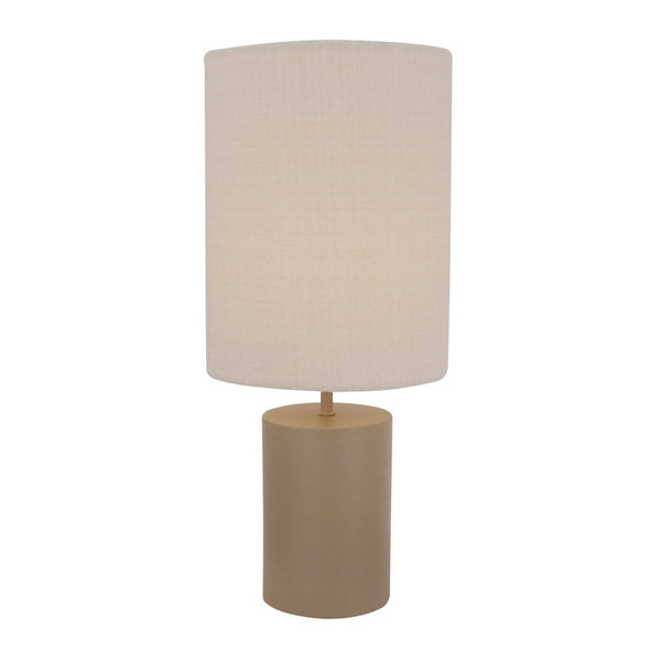 Chericoni Lagos tafellamp – Ø18 cm – taupe en zand – 1 lichts – Japandi stijl