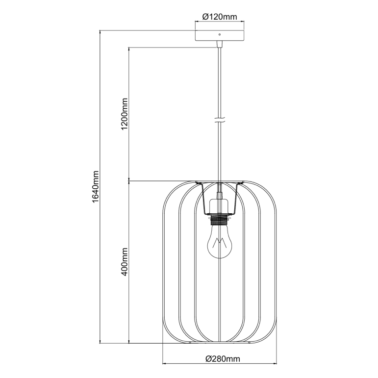 Lecce hanglamp in een modern interieur, met zachte vormen en natuurlijke uitstraling.