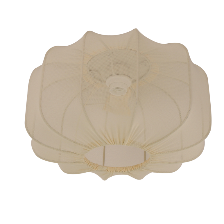 Lecce plafondlamp van Chericoni met luchtige textiele kap en warme, zachte lichtverspreiding.