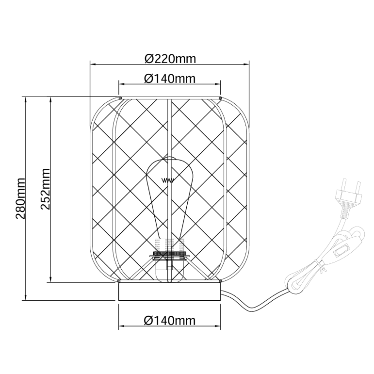 Chericoni Lecce tafellamp uit de Lecce serie, ideaal voor sfeerverlichting in huis.