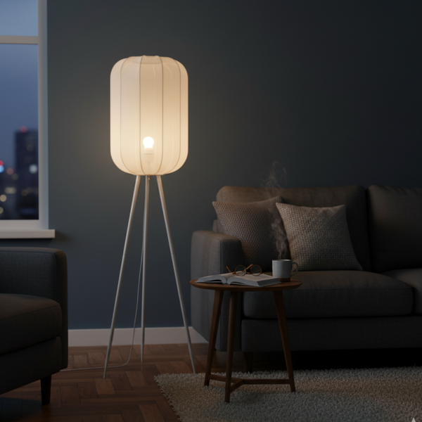 Chericoni Lecce vloerlamp met ingetogen design, ideaal voor een Japandi woonstijl.