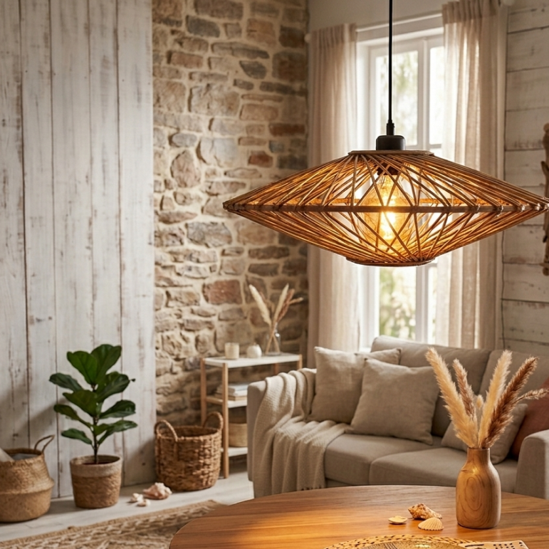 Chericoni Nature Capello Pendant Lamp – Ø 50 cm – 1 light – E27 – Nature