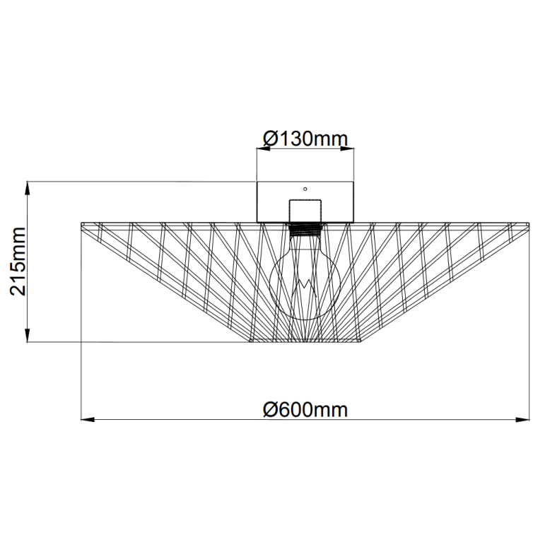 Chericoni Nature Serie – Pendelleuchte Capello in Bambusdesign
