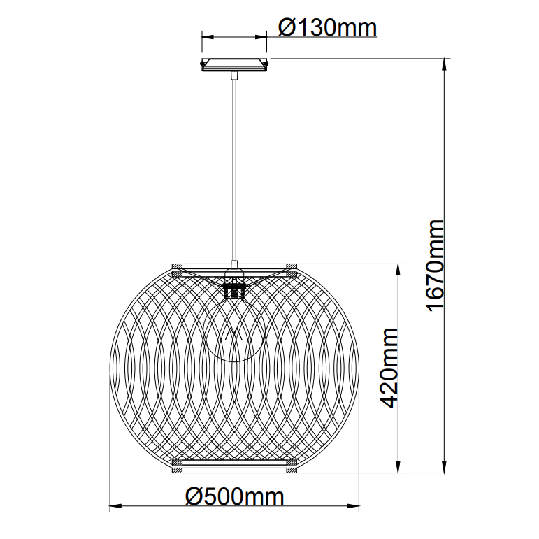 Chericoni Hängelampe über Esstisch – warmes Licht und natürliche Optik