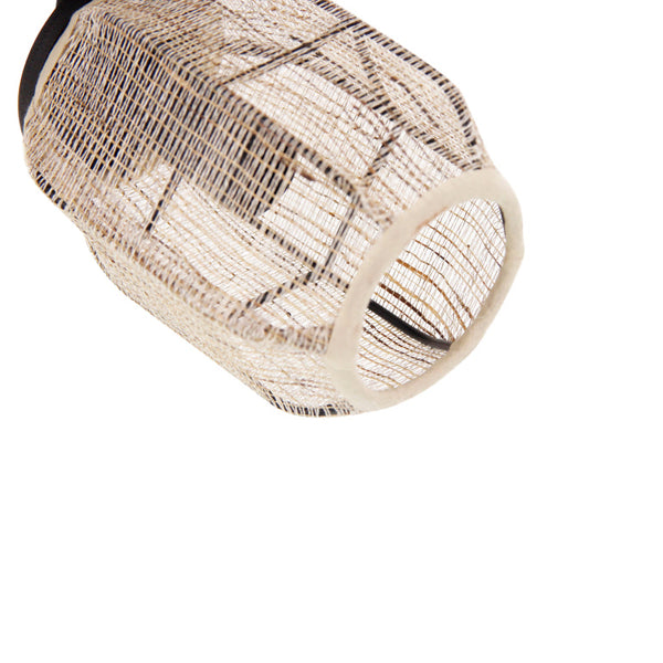 Chericoni Nature Pendelleuchte diagonal – warmes Lichtspiel an der Wand