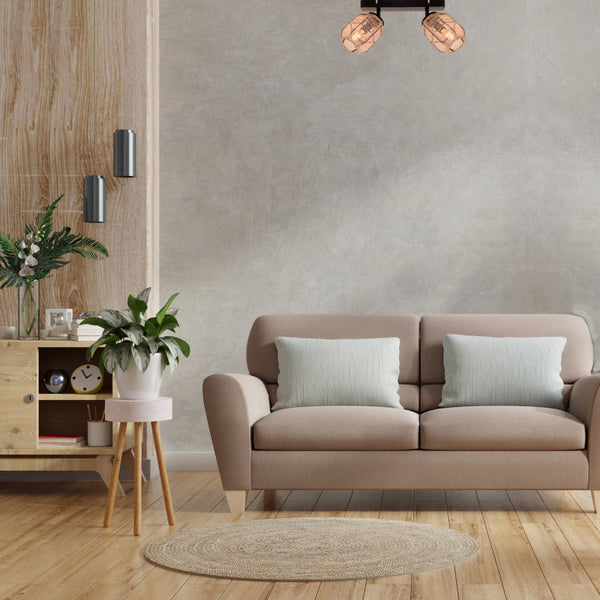 Moderne Bambus-Hängelampe Chericoni Nature in diagonaler Form