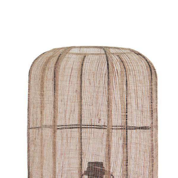 Stehlampe mit E27-Fassung und natürlichem Look