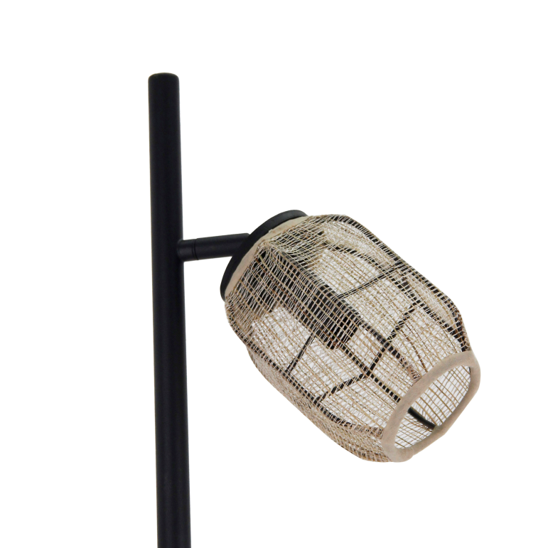 Detailansicht des Juteschirms der Nature Stehlampe