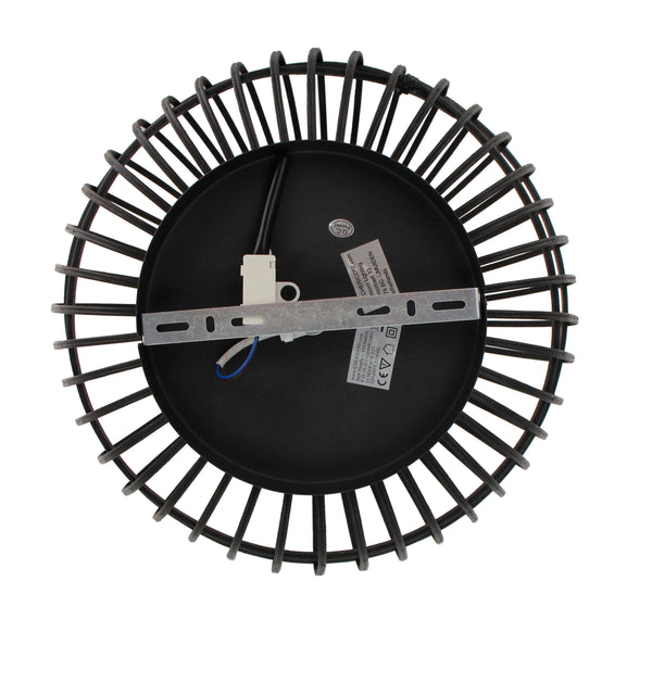 Montageplaat van de Chericoni Nature Trapeze plafondlamp zwart, 1 lichts, Ø40 cm, E27 fitting voor eenvoudige installatie.