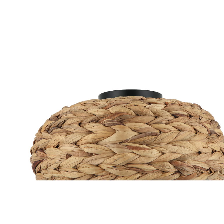 Charmante Chericoni Nature Treccia Deckenleuchte, Ø35 cm, 1-flammig, aus Bambus gefertigt. Perfekt für Wohnzimmer, Esszimmer oder Schlafzimmer, um eine natürliche, gemütliche Atmosphäre zu schaffen.