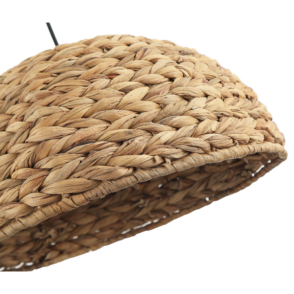 Bambus-Hängelampe Chericoni Nature Treccia, Ø40 cm, 1-flammig, braun, stilvoll und nachhaltig.