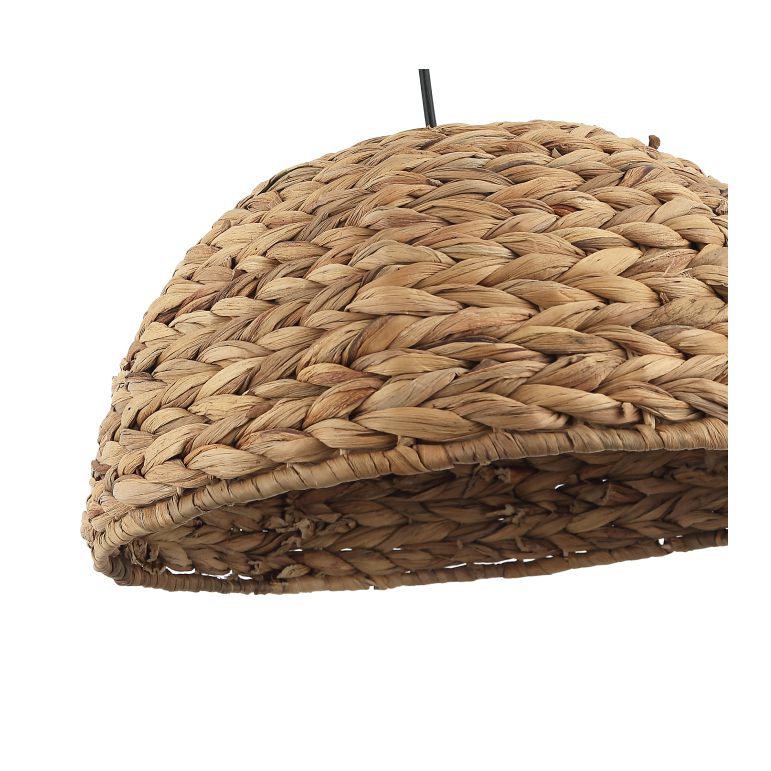 Chericoni Nature Treccia Pendellampe, Ø40 cm, 1-flammig, braun, aus Bambus, für natürliche Wohnakzente.