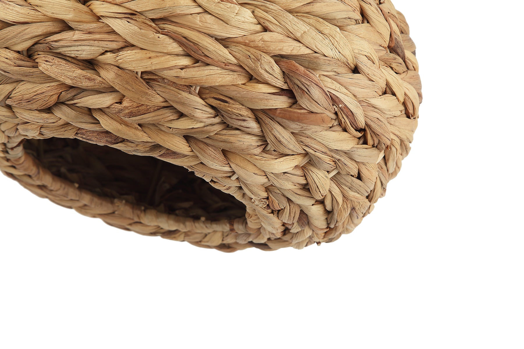 Chericoni Nature Treccia plafondlamp 1 licht Ø 35 cm bamboe, detailaanzicht van de lamp met focus op de afwerking.