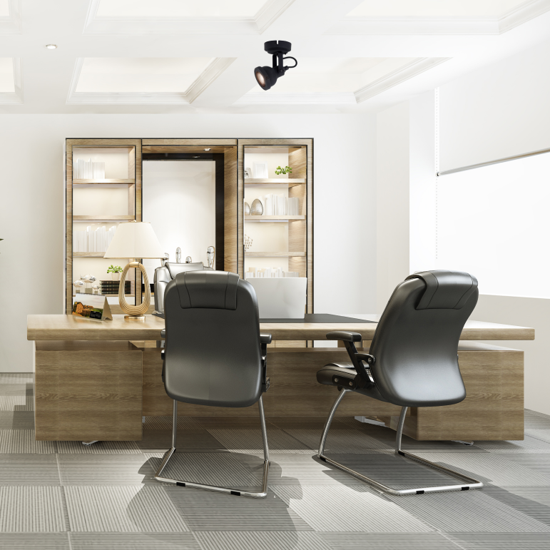 Chericoni Nero spot 1 licht Ø 8 cm GU10, zwart, compacte en moderne spot voor sfeervolle verlichting.