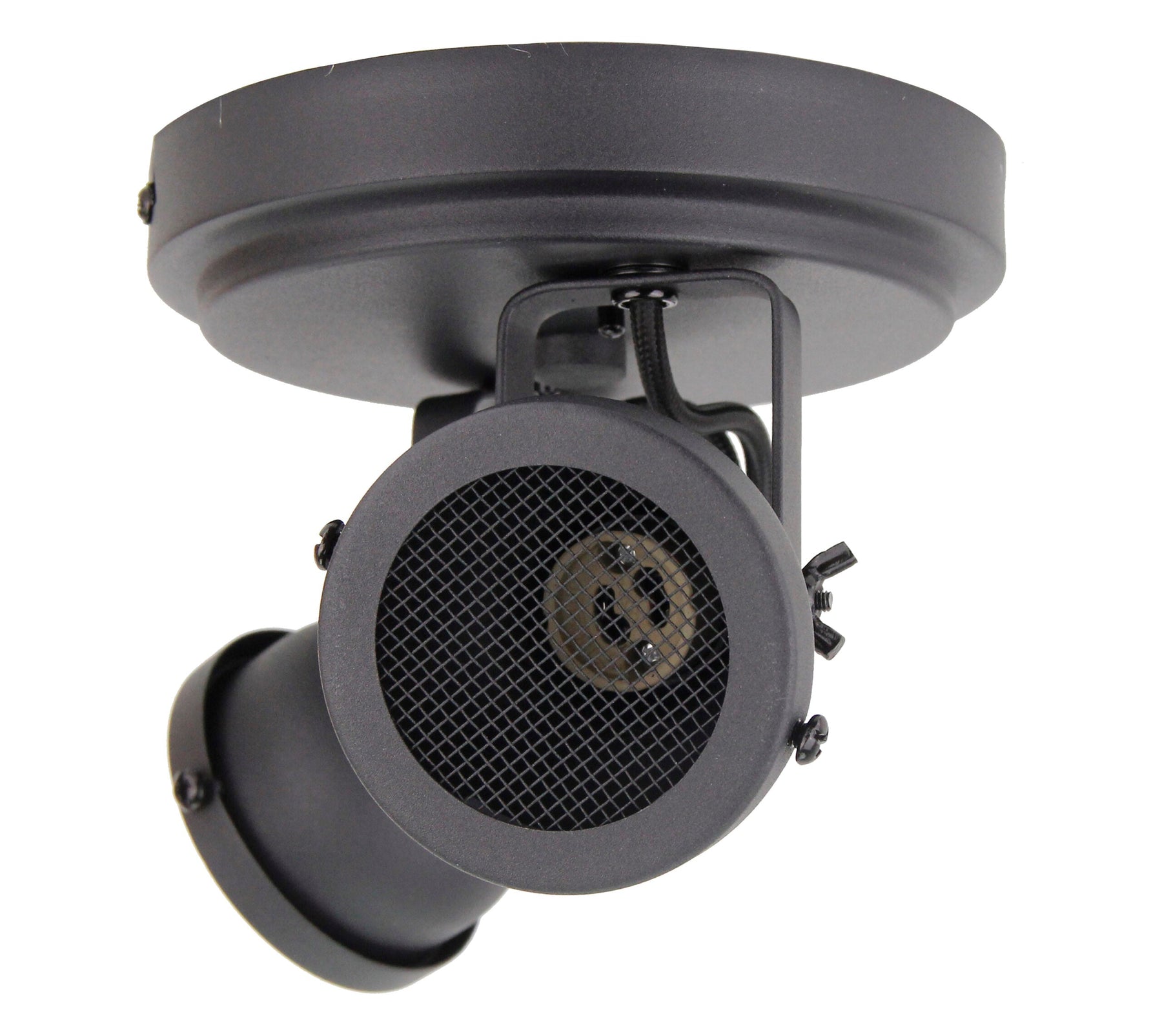 Chericoni Nero spot 2 lichts Ø 8 cm GU10, zwart, close-up van het strakke design en de gedetailleerde afwerking van de spotlamp.