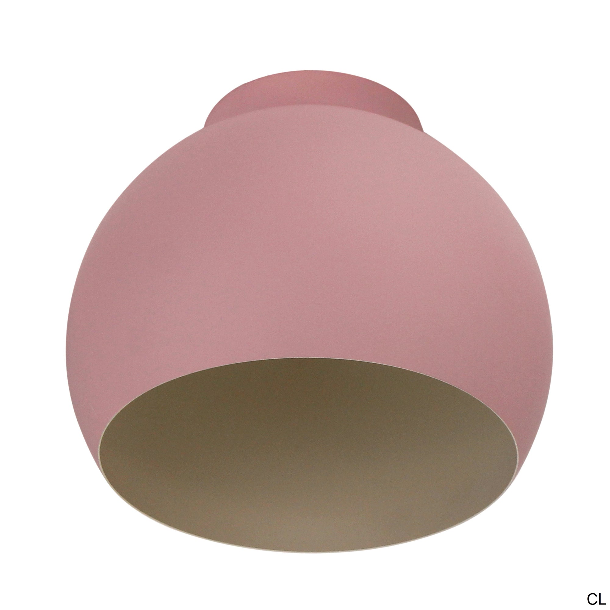 Plafondlamp Chericoni Occhio, roze, Ø25 cm, 1 lichtpunt, ijzer en metaal. Italiaans design voor stijlvolle verlichting.