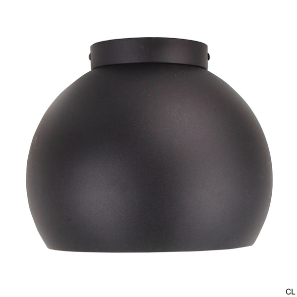 Plafondlamp Chericoni Occhio, zwart, Ø25 cm, 1 lichtpunt, ijzer en metaal. Italiaans design voor stijlvolle verlichting.