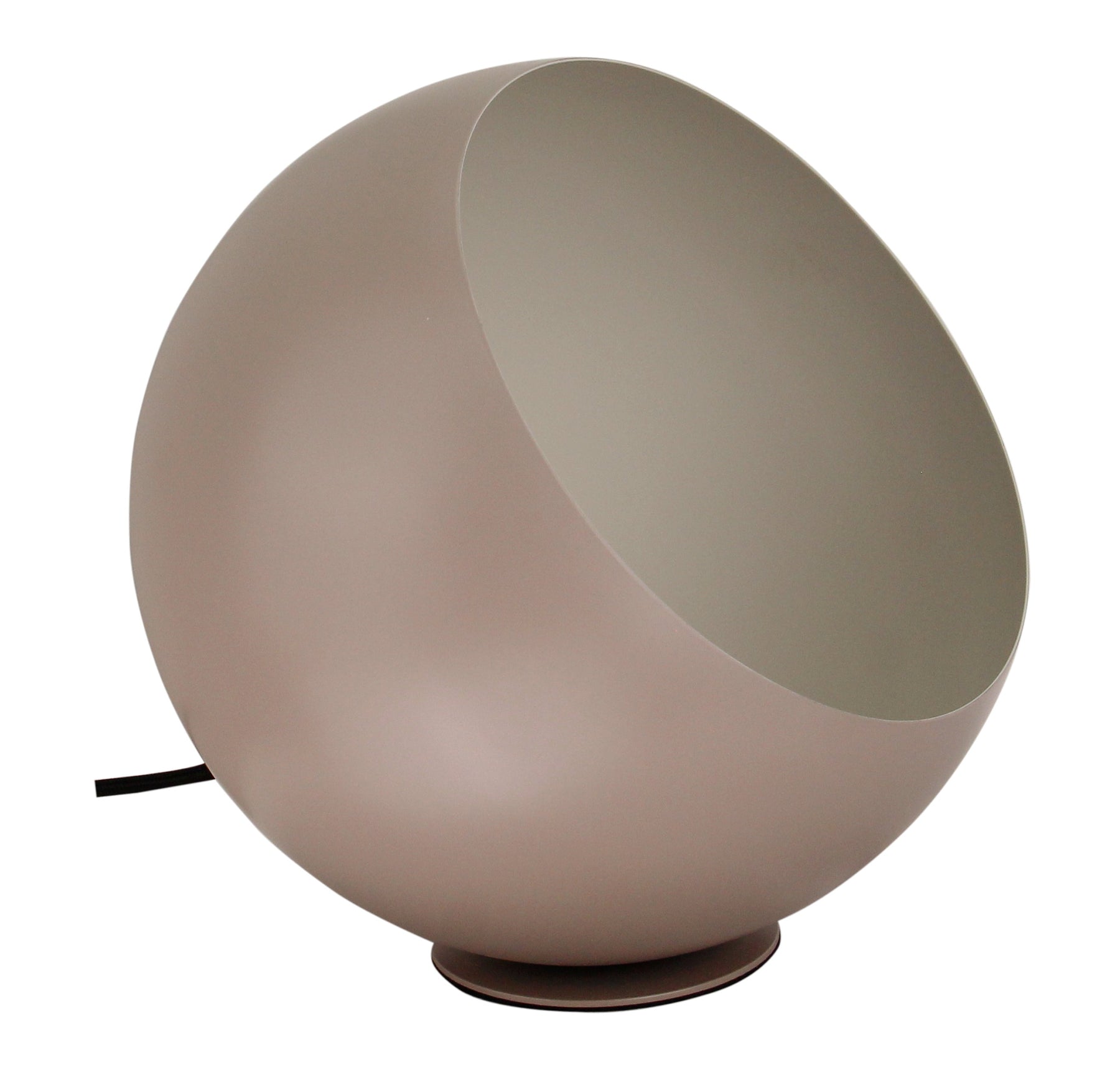 Tafellamp Chericoni Occhio, Ø20 cm, taupe. Compact en stijlvol design, ideaal voor sfeervolle verlichting in elk interieur.