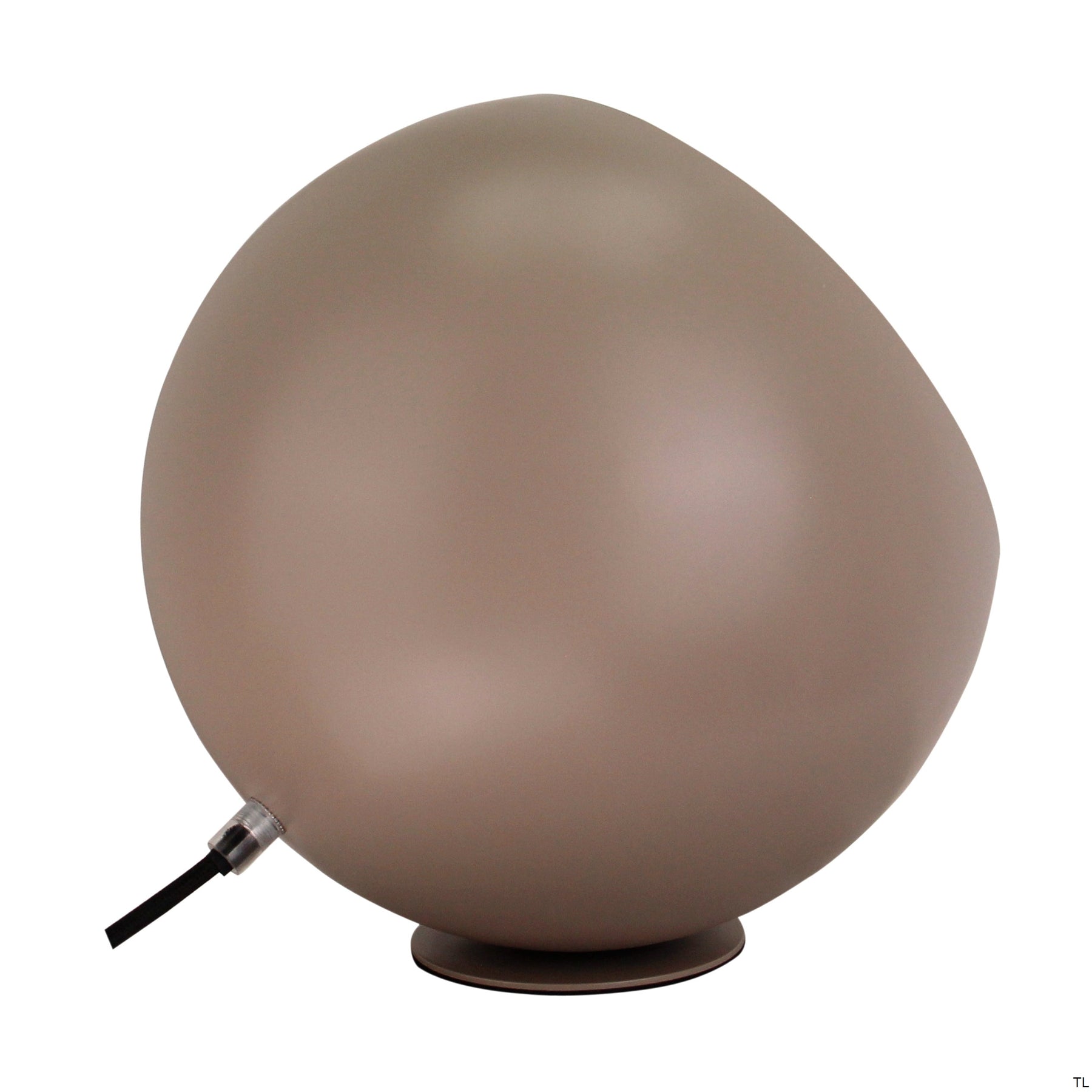 Tafellamp Chericoni Occhio, Ø20 cm, taupe. Compact en stijlvol design, ideaal voor sfeervolle verlichting in elk interieur.