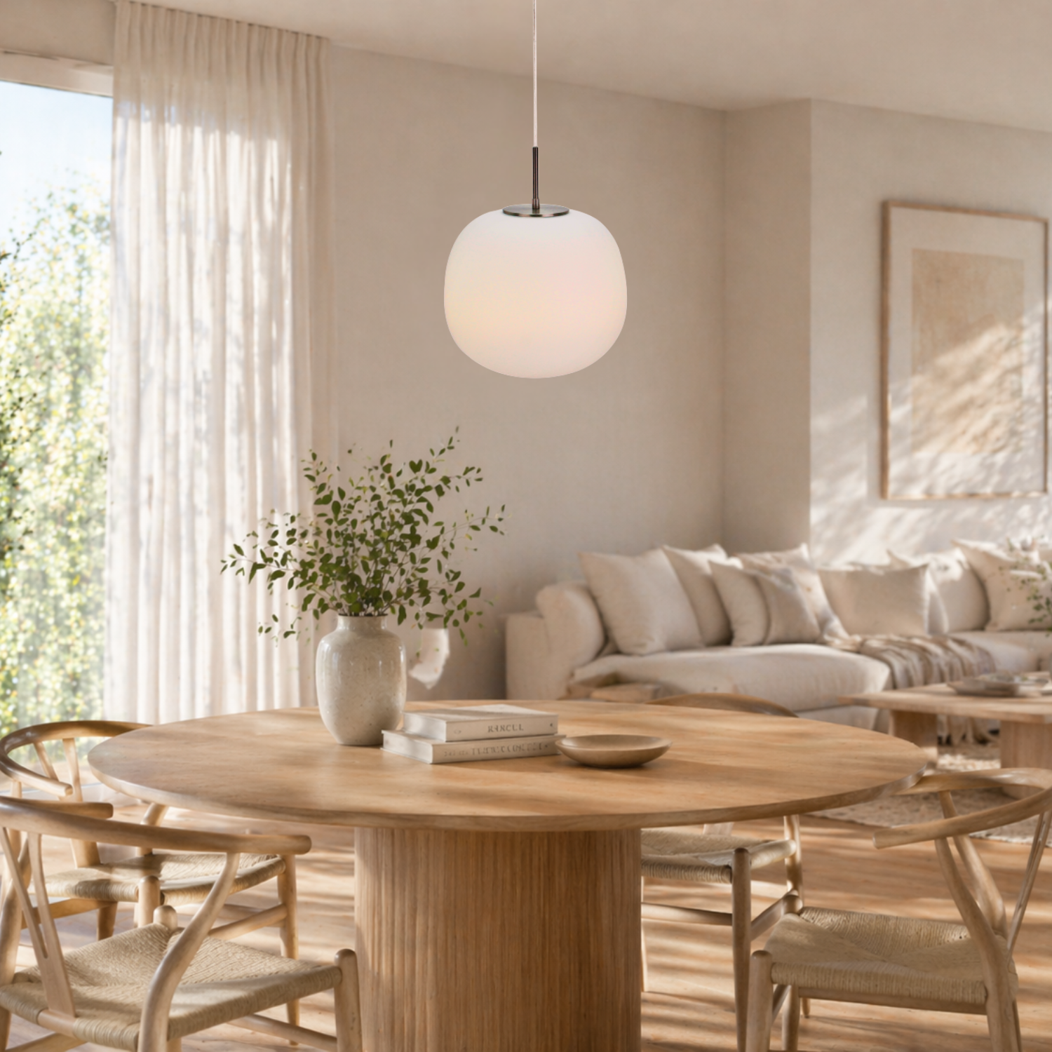 Chericoni Opalino Pendant Lamp - 1 light - Ø 38cm - White