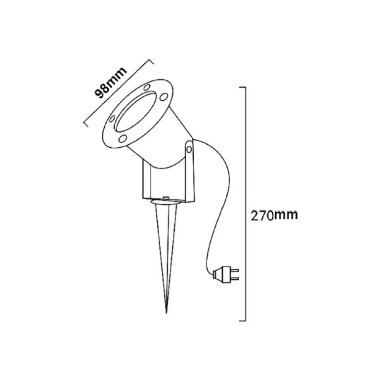 Chericoni Ray Buitenlamp - 1 Vlam - Buiten Spot