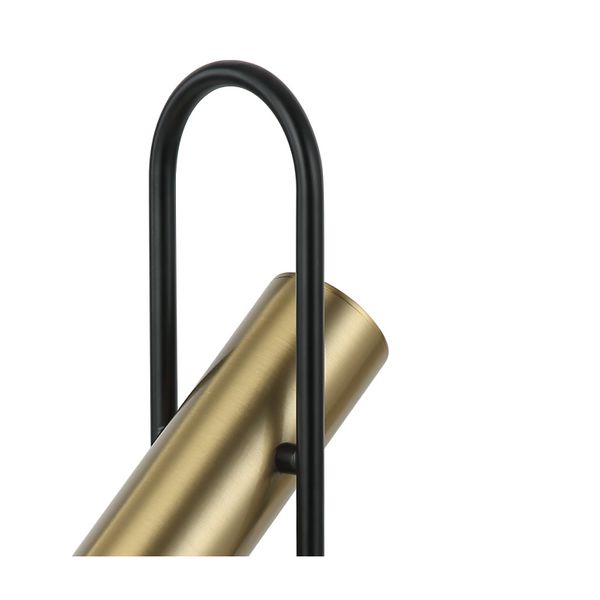 Schwarze und goldene Tischlampe Chericoni Reggio, Ø15 cm, 1-flammig, GU10, dekorativ und funktional.