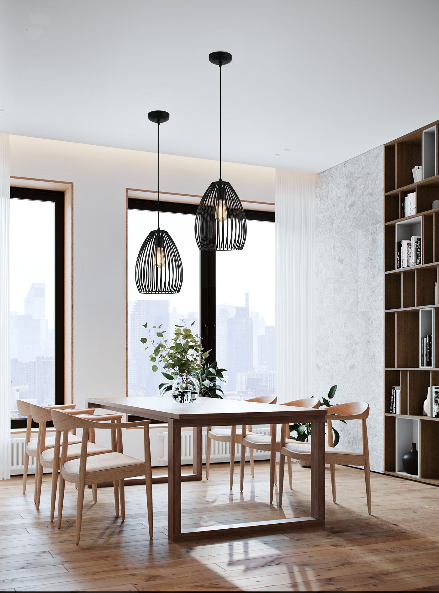 Rho hanglamp van Chericoni, Ø26,5 cm, zwart design met E27 fitting, geschikt voor sfeervolle verlichting.
