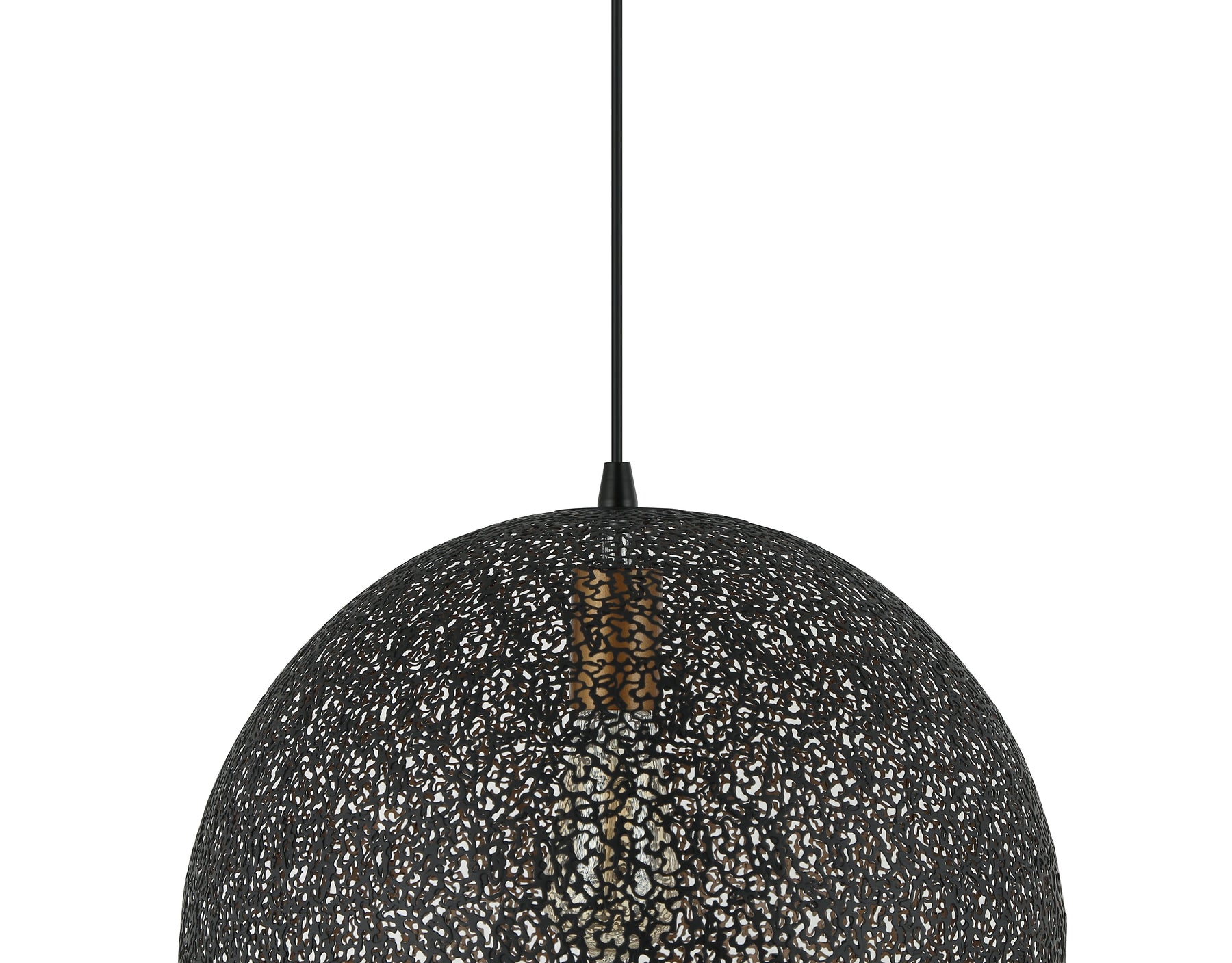 Chericoni Rolo hanglamp, Ø40 cm, zwart ontwerp, 1 lichts en E27 fitting, voor een strakke uitstraling in je interieur.