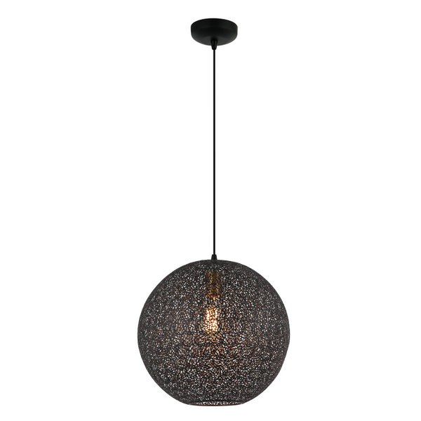 Chericoni Rolo hanglamp, Ø40 cm, zwart design, 1 lichts met E27 fitting, een stijlvolle keuze voor moderne ruimtes.