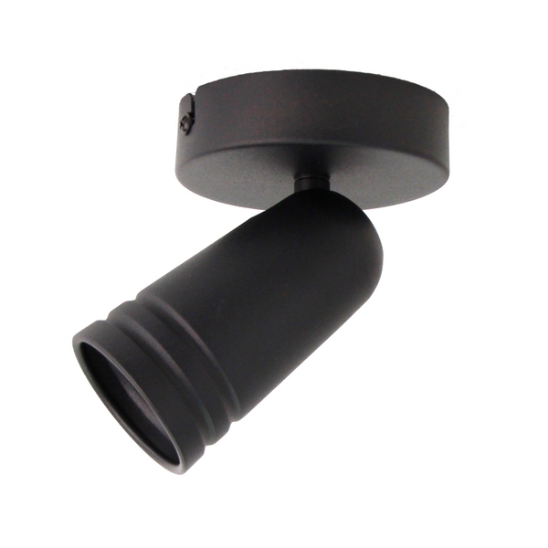 Chericoni Spero 1-flammige Plafondspot in Schwarz – Ø6 cm – GU10