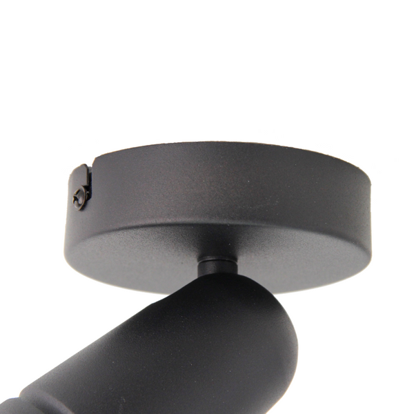 Chericoni Spero 1-flammige Plafondspot in Schwarz – Ø6 cm – GU10