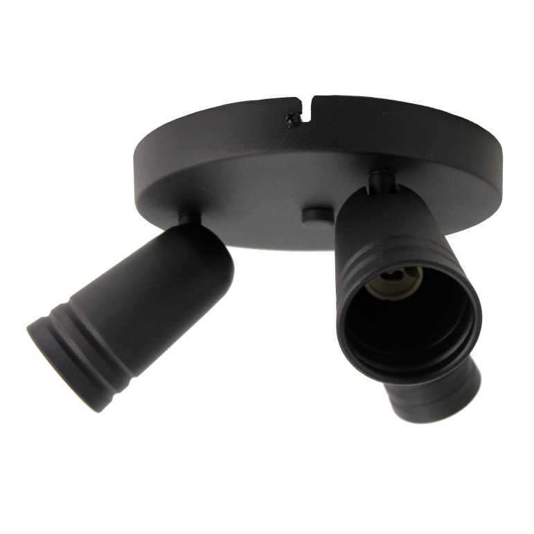 Chericoni Spero 3-flammige Plafondspot in Schwarz – Ø6 cm – GU10 – modern & verstellbar