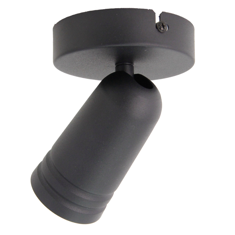 Chericoni Spero zwarte spot, compact design met Ø6 cm en GU10 fitting.