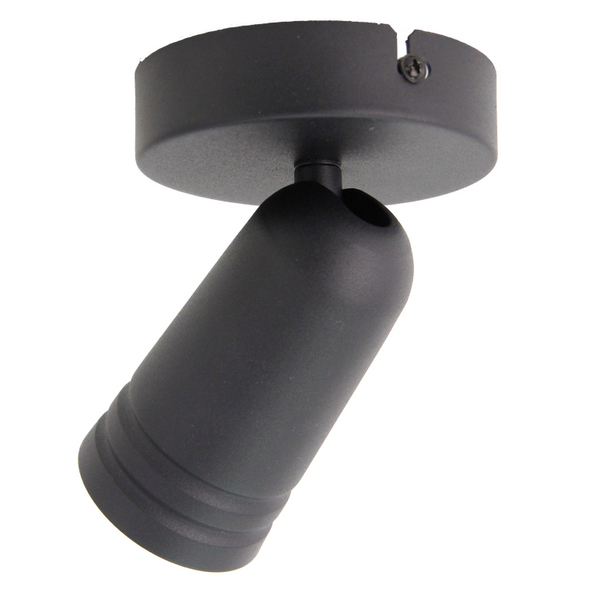 Chericoni Spero zwarte spot, compact design met Ø6 cm en GU10 fitting.