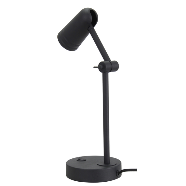 Chericoni Spero Tischlampe in Schwarz – 1-flammig – Ø6 cm – GU10 – modern & verstellbar