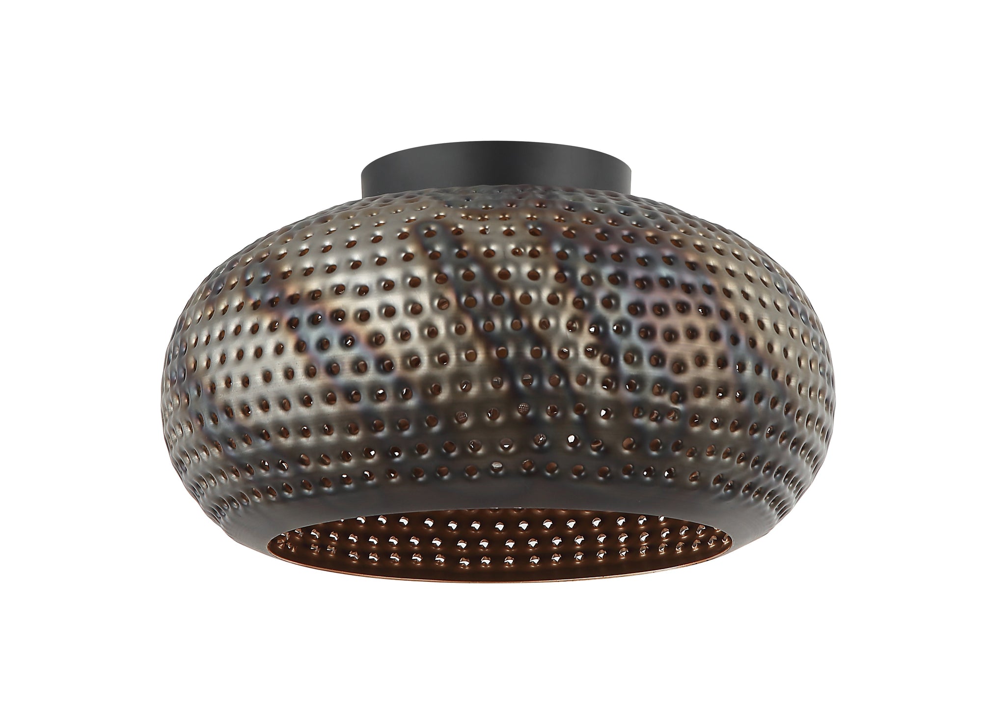 Zwarte en gouden Chericoni Spezia plafondlamp, Ø30 cm, met E27 fitting, een eigentijdse keuze voor sfeervolle verlichting.
