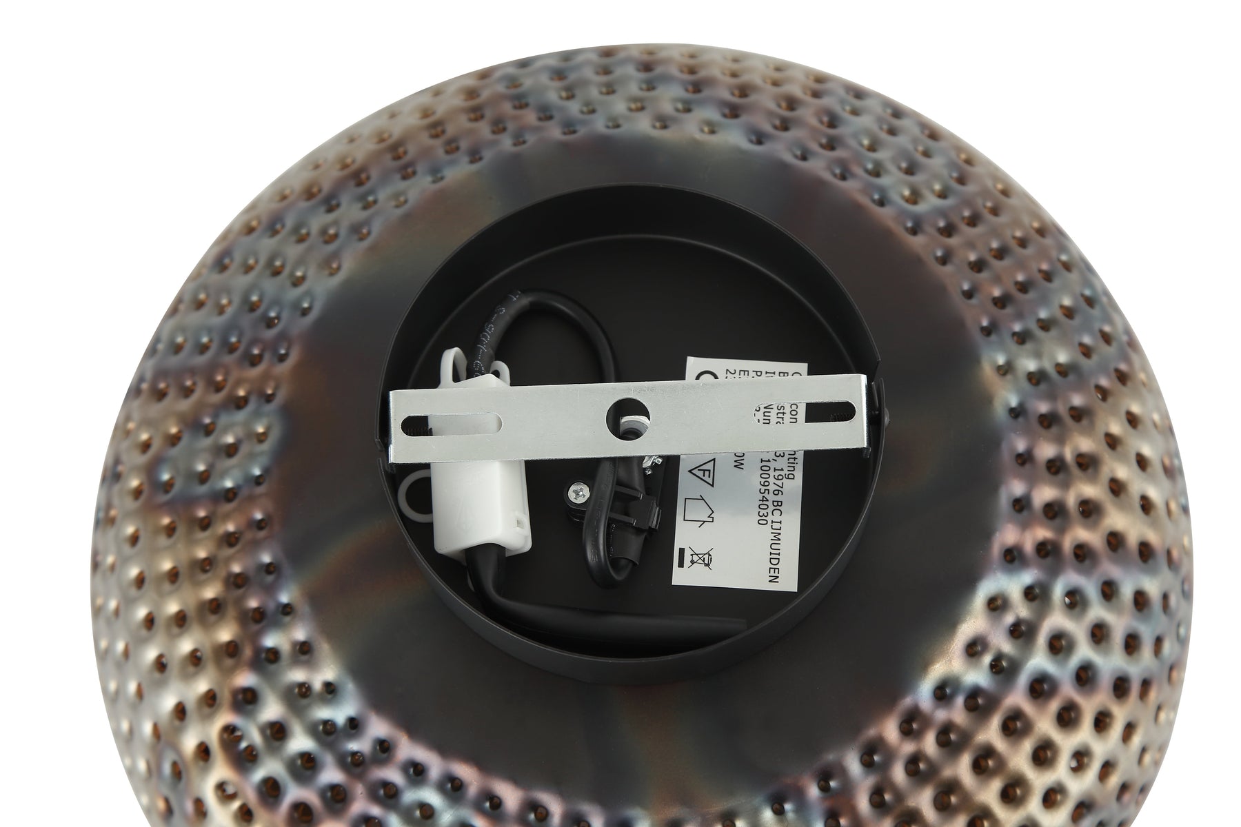 Moderne Chericoni Spezia plafondlamp, zwart en goud, Ø30 cm, met 1 lichts E27 fitting, ideaal voor eigentijdse ruimtes.
