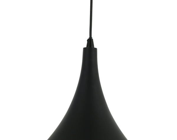 Stijlvolle Chericoni Strisce hanglamp, zwart ontwerp, Ø25 cm, met 1 lichts E27 fitting, geschikt voor diverse interieurs.