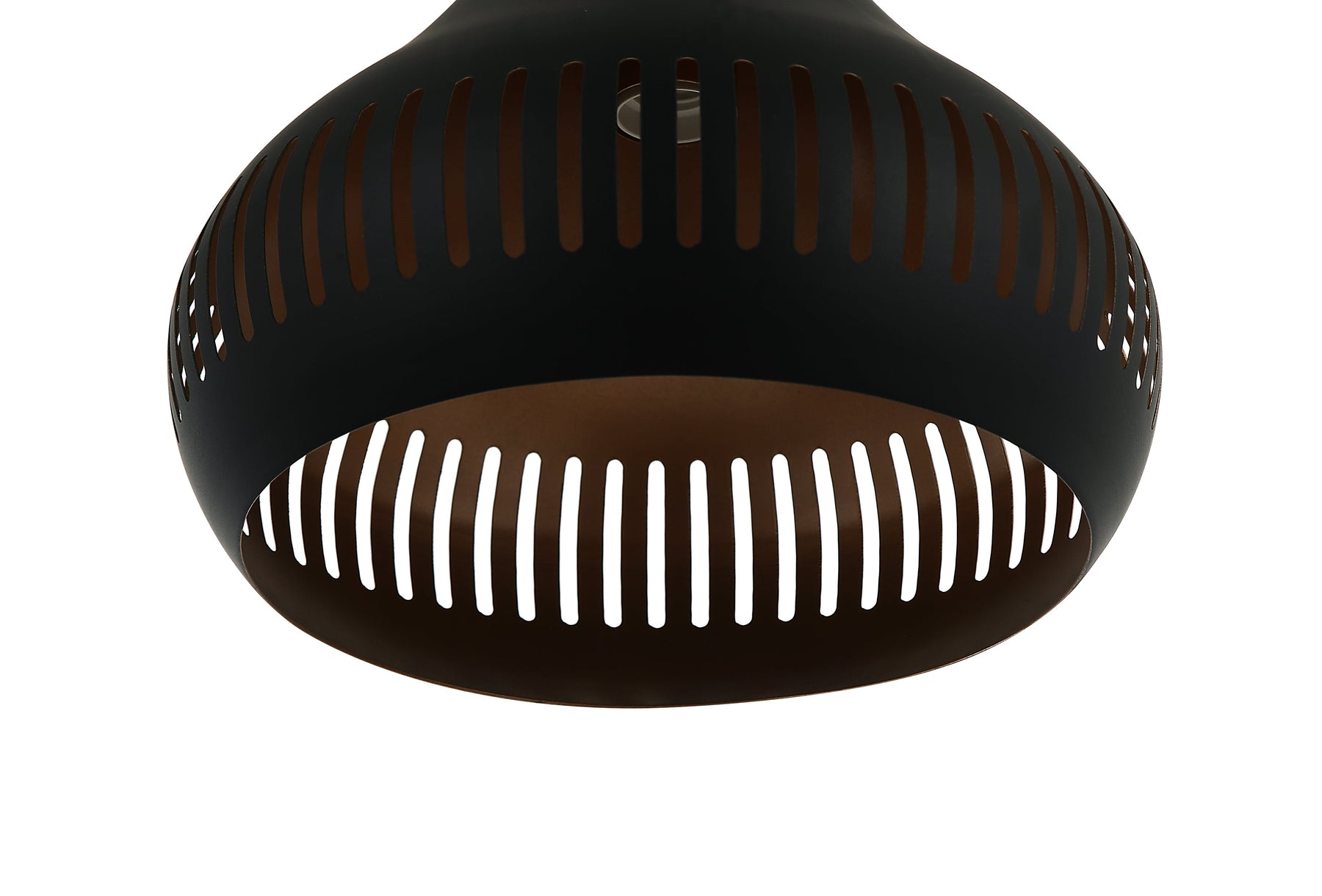 Chericoni Strisce hanglamp, Ø25 cm, zwart met E27 fitting, perfect voor minimalistische en moderne ruimtes.