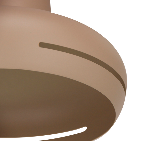 Stijlvolle Chericoni Striscia plafondlamp – zandkleurig metaal – Ø35 cm