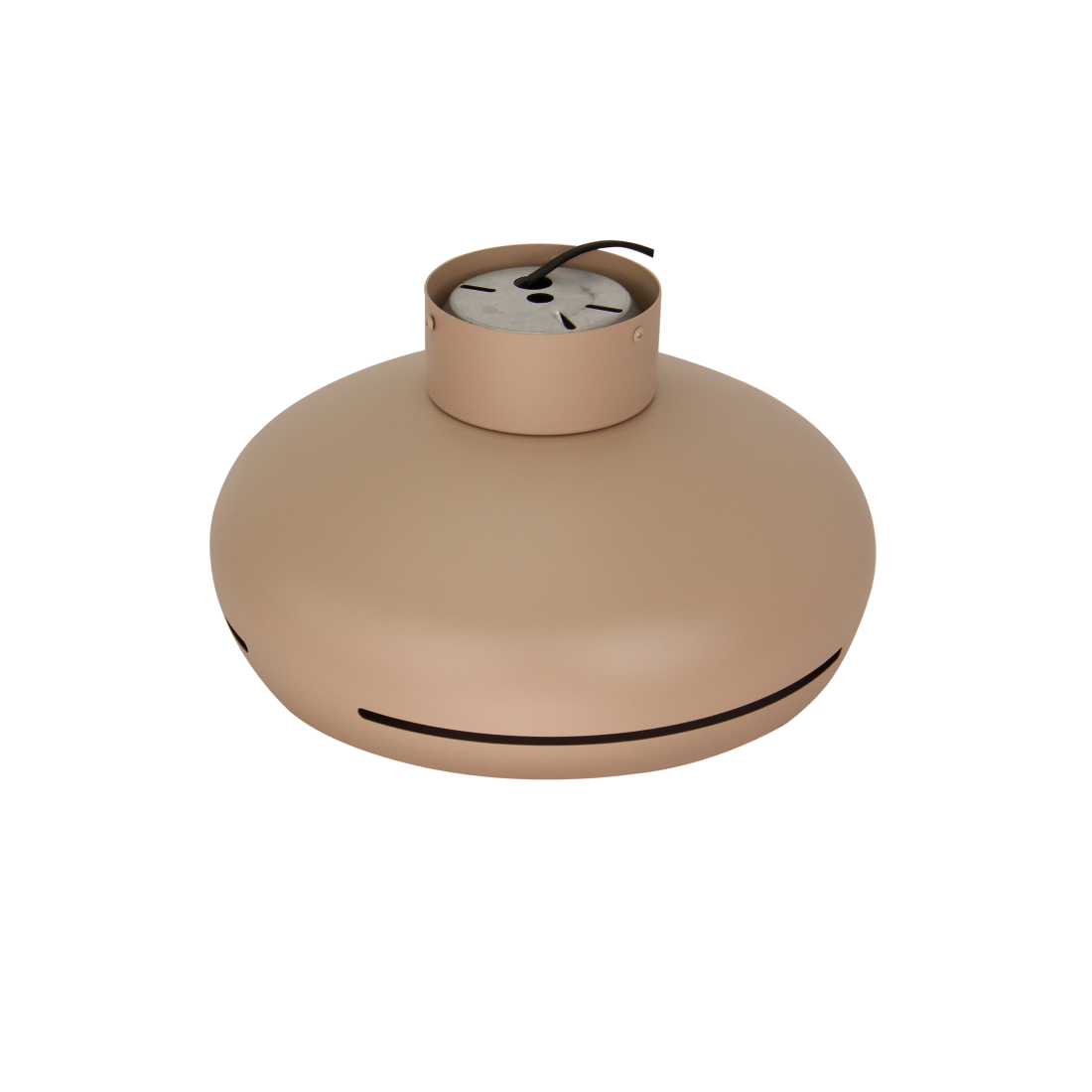Chericoni Striscia – metalen plafondlamp Ø35 cm – zandkleur – modern design