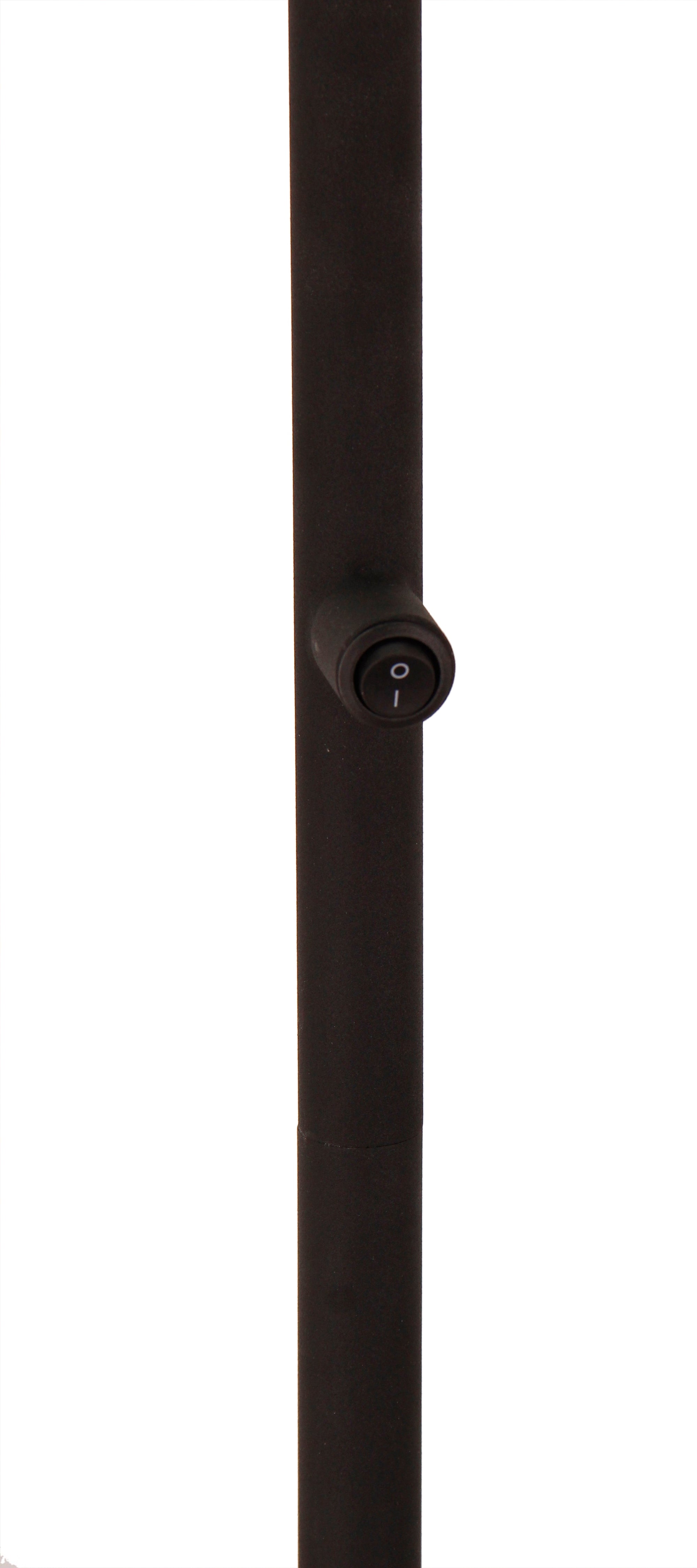 Chericoni Tavola vloerlamp, zwart, 153 cm hoog, met twee lichtpunten. Modern design, ideaal voor sfeervolle verlichting.