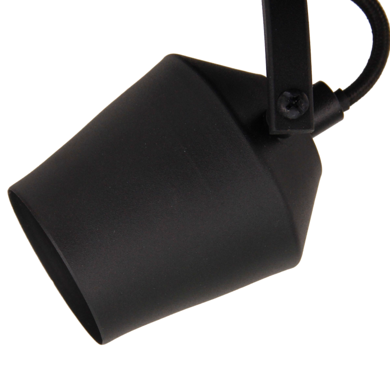 Zwarte Chericoni Tavola plafondspot met GU10 fitting, ideaal voor sfeervolle en functionele verlichting.
