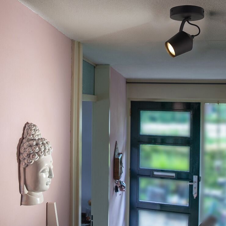 Chericoni Tavola spotlamp in zwart, geschikt voor één GU10-lichtbron. Compact en modern ontwerp voor gerichte verlichting.