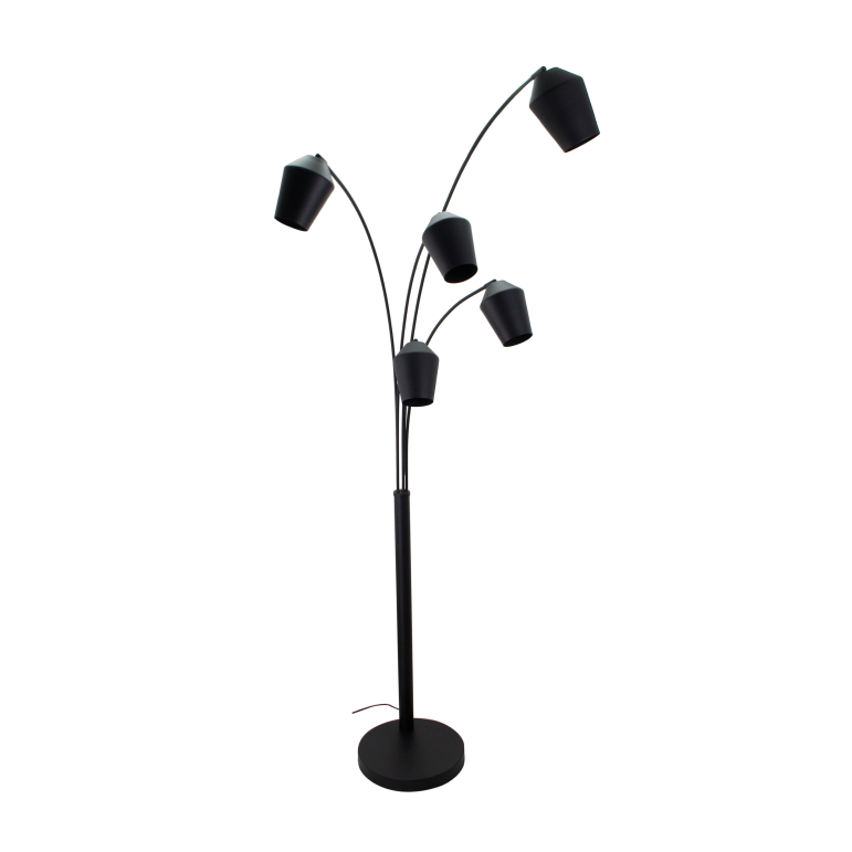 Detailansicht des geometrischen Rahmens der Tavola Stehlampe