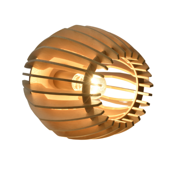 Chericoni Tavola Tafellamp, Ø23 cm, houtdesign, geschikt voor E27 lampen.