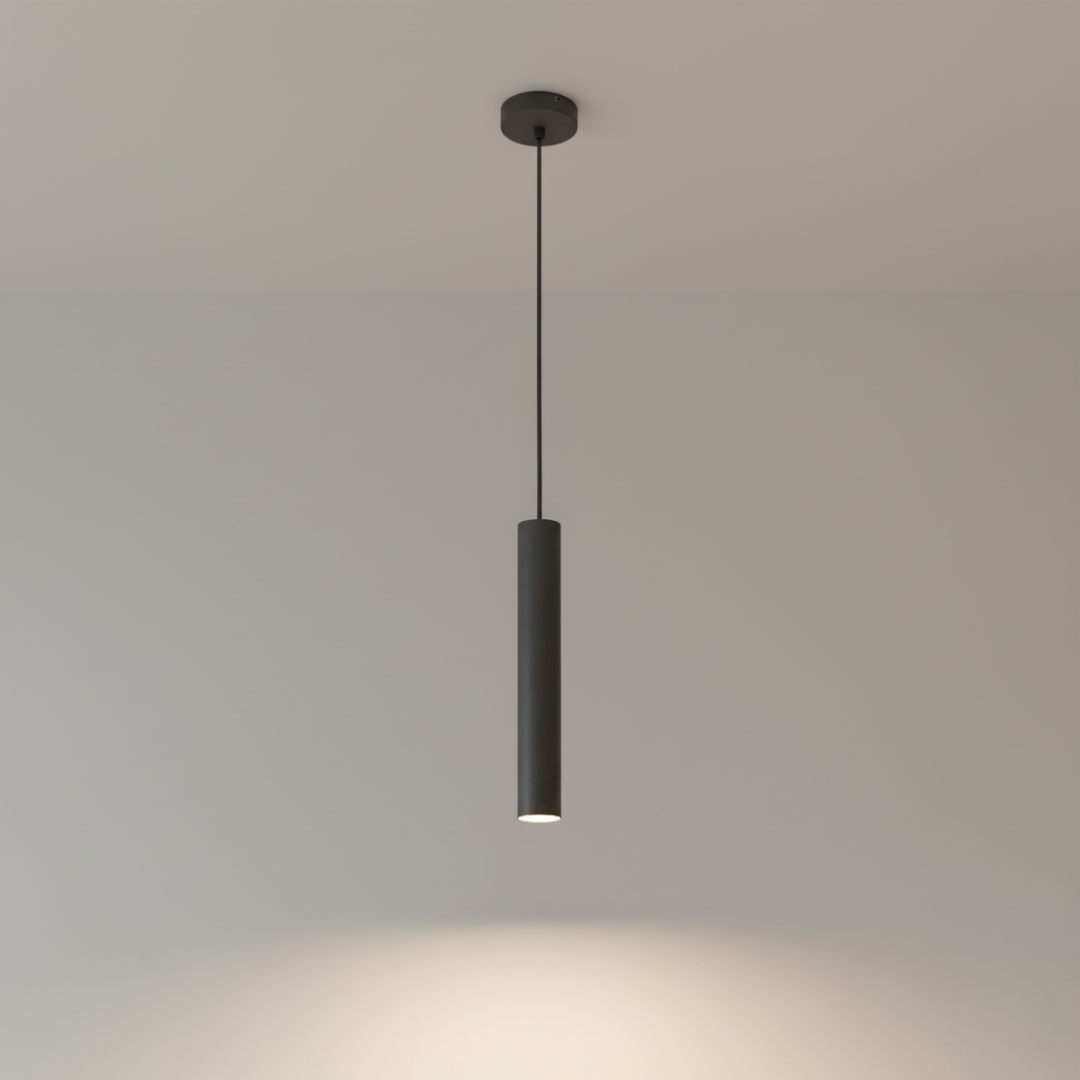 Chericoni Tubo Pendant Lamp – Concrete Look - Gu10 - Gray - Modern